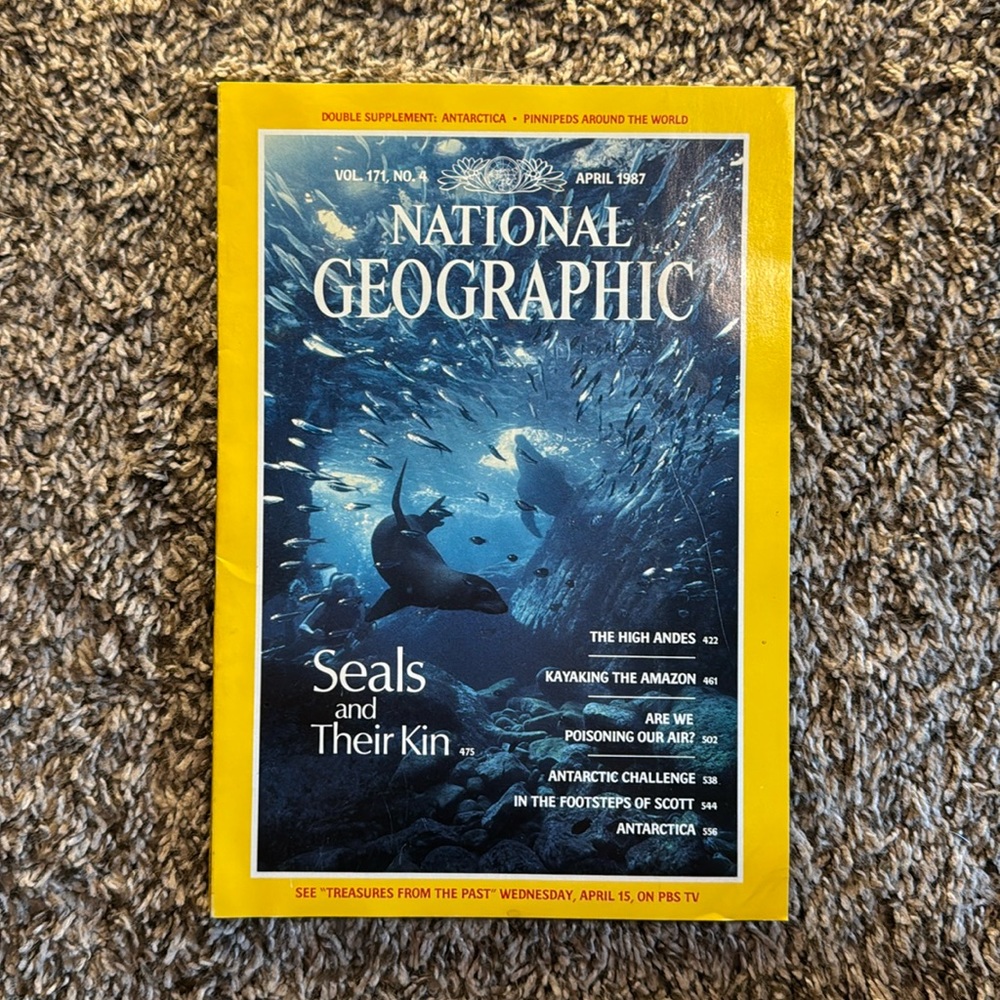 National Geographic Magazine April 1987